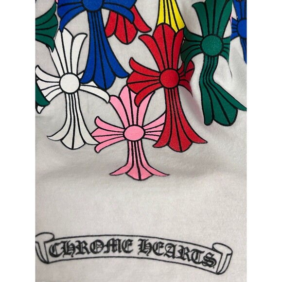 Chrome Hearts Multi-Color Cross Cemetery long-sleeve T-shirt in white Large - Picture 6 of 11